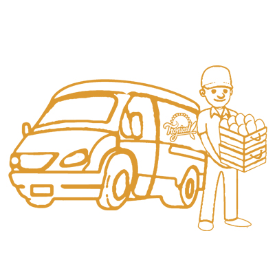 Envío de fruta tropical a domicilio