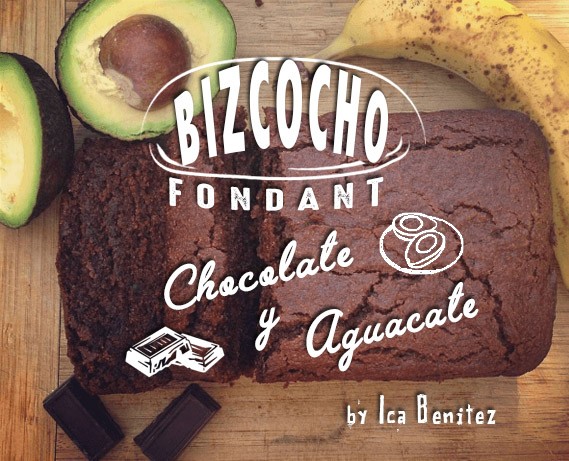bizcocho fondant aguacate chocolate