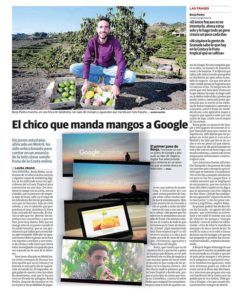 el ideal el chico que manda mangos a Google
