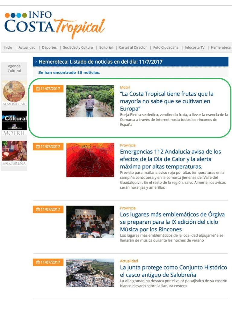 InfoCostaTropical Primar la calidad y ser sincero y honesto con los clientes hasta incluso sorprenderlos