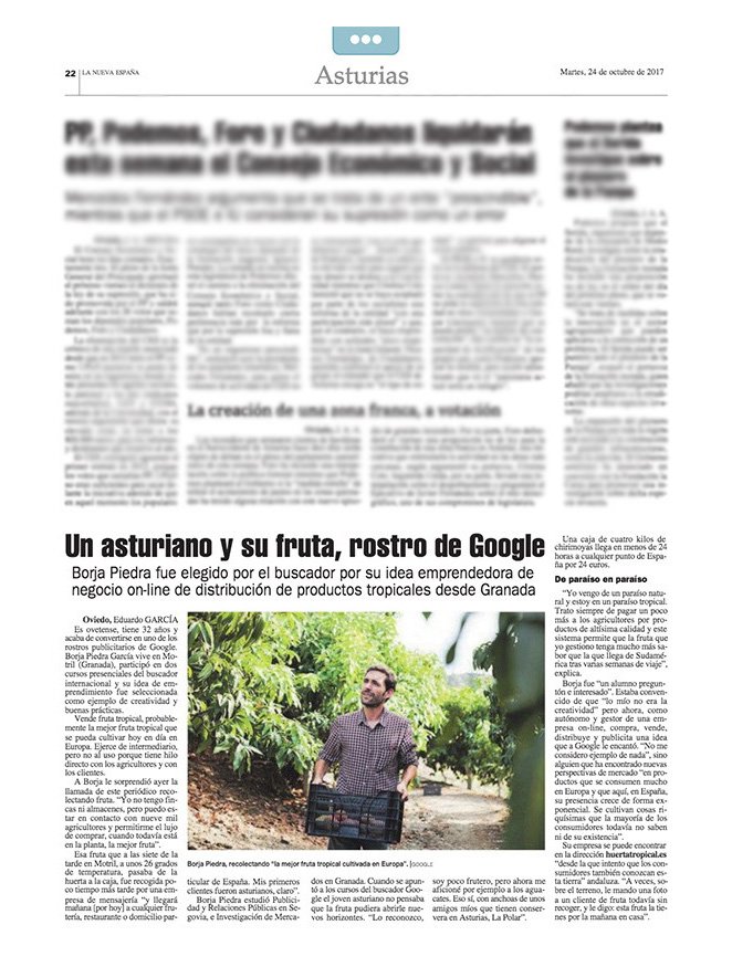 portada periódico la nueva españa